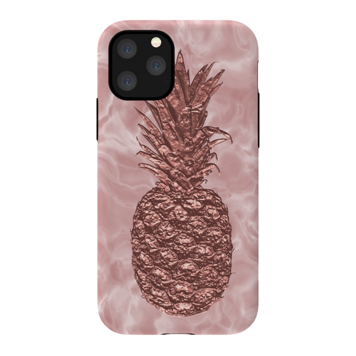 iPhone 11 Pro StrongFit Precious Pineapple Blush Rosegold by Andrea Haase