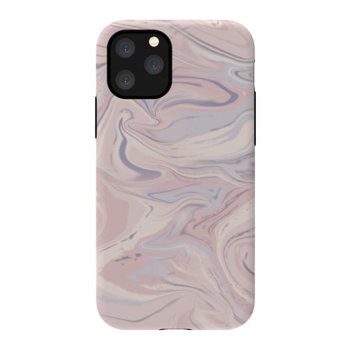 iPhone 11 Pro StrongFit Blush And Purple Marble Elegance by Andrea Haase