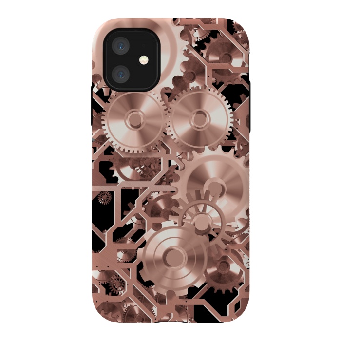iPhone 11 StrongFit Elegant Rosegold Steampunk by Andrea Haase