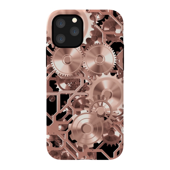 iPhone 11 Pro StrongFit Elegant Rosegold Steampunk by Andrea Haase