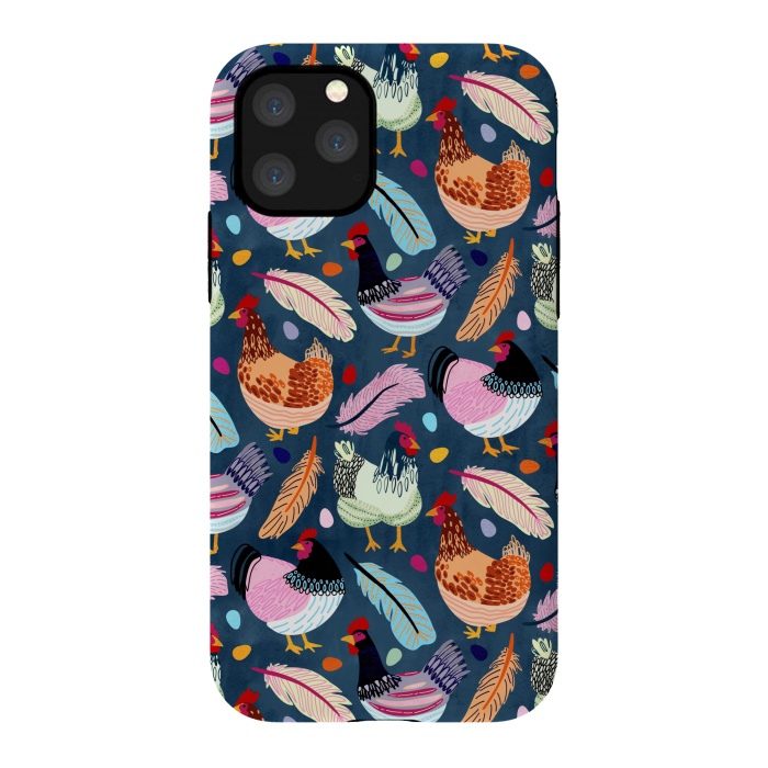 iPhone 11 Pro StrongFit Trendy Chickens  by Tigatiga