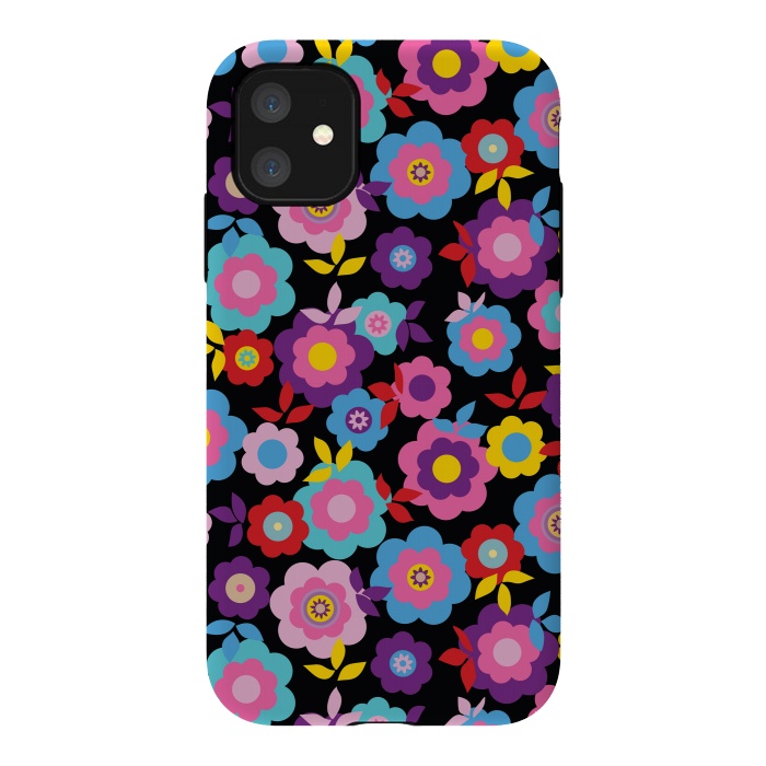 iPhone 11 StrongFit Eilin's Spring Flowers by Bledi