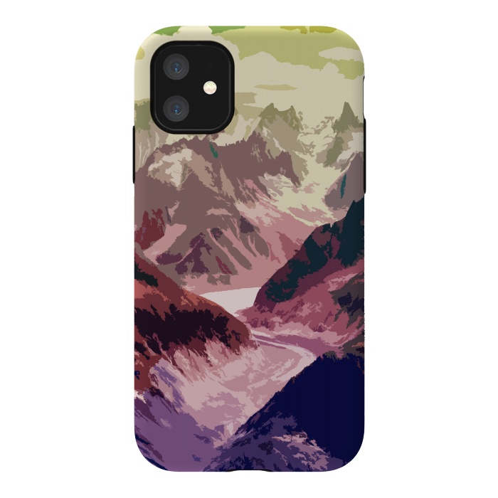 iPhone 11 StrongFit Mountain River by Creativeaxle