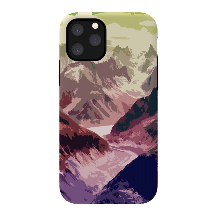 iPhone 11 Pro StrongFit Mountain River by Creativeaxle