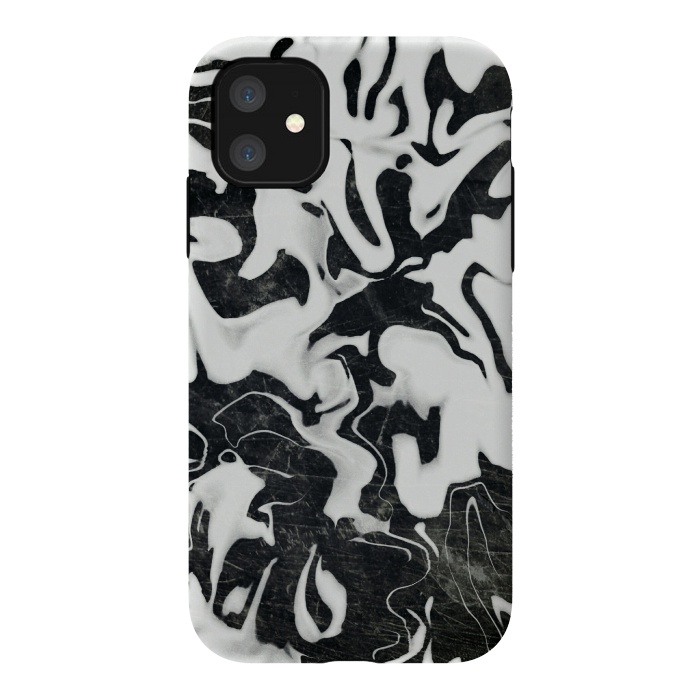 iPhone 11 StrongFit Black white marble by Jms