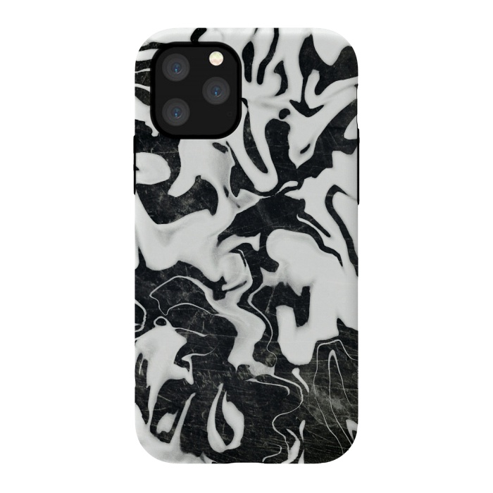 iPhone 11 Pro StrongFit Black white marble by Jms