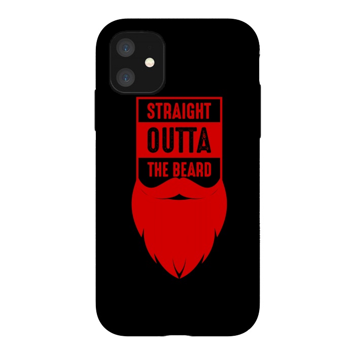 iPhone 11 StrongFit straight beard red by TMSarts