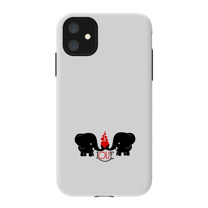 iPhone 11 StrongFit elephants love by TMSarts