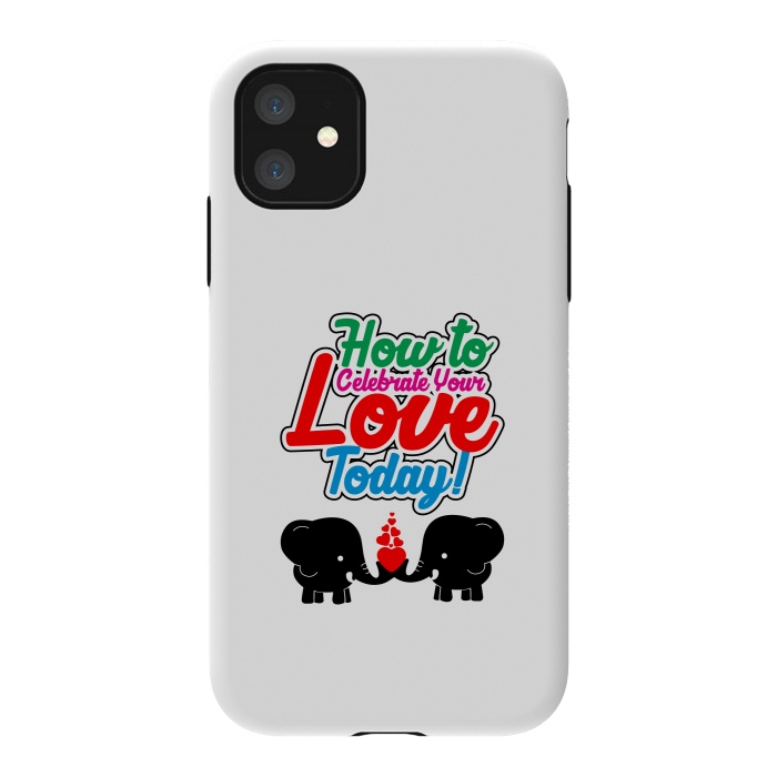 iPhone 11 StrongFit celebrate elephants by TMSarts