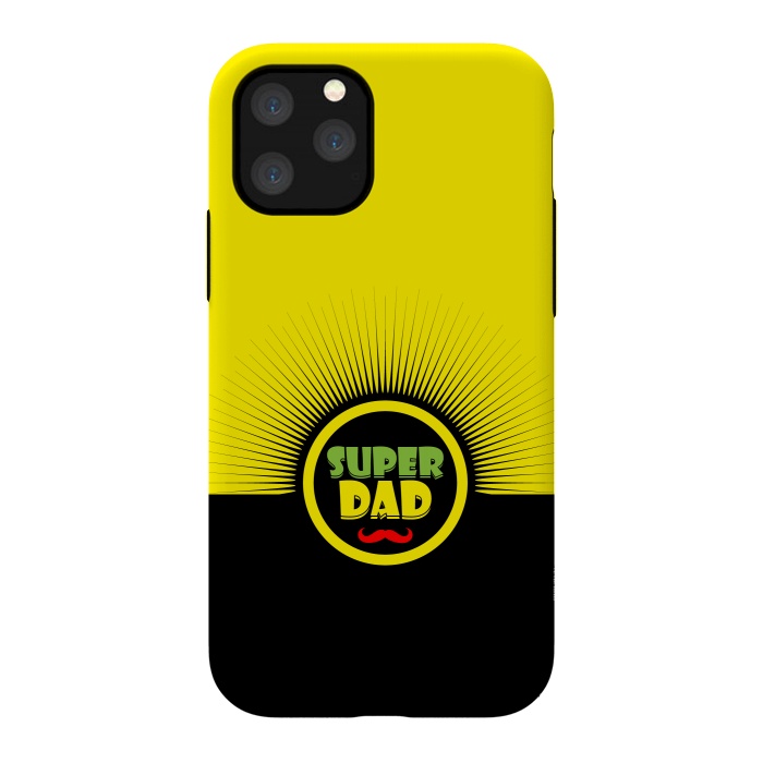 iPhone 11 Pro StrongFit super dad mustache by TMSarts
