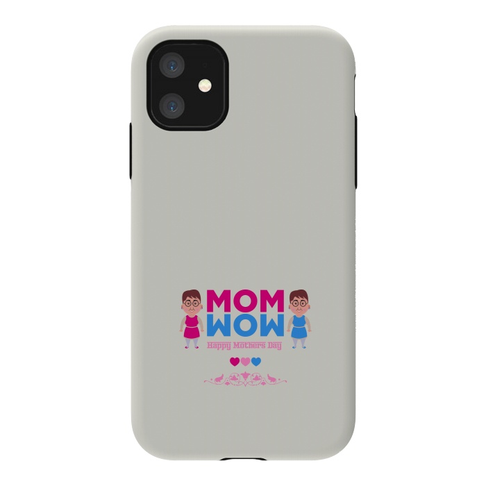 iPhone 11 StrongFit mom wow cartoon by TMSarts