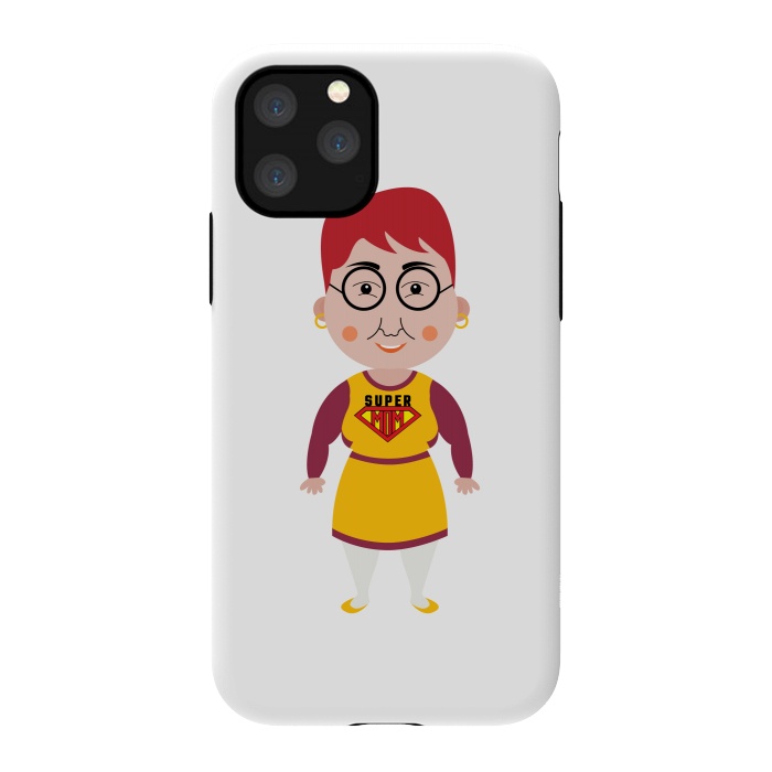 iPhone 11 Pro StrongFit super mom cartoon by TMSarts