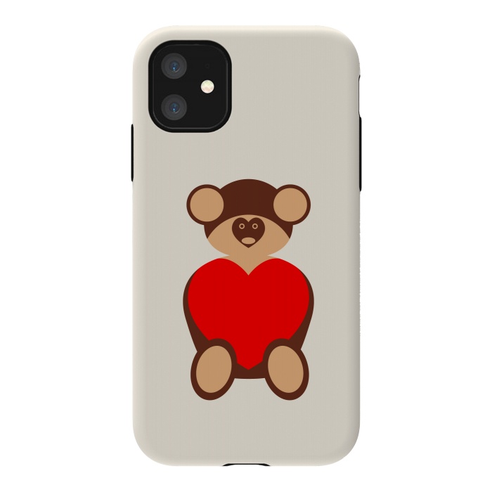 iPhone 11 StrongFit valentine daddy bear by TMSarts