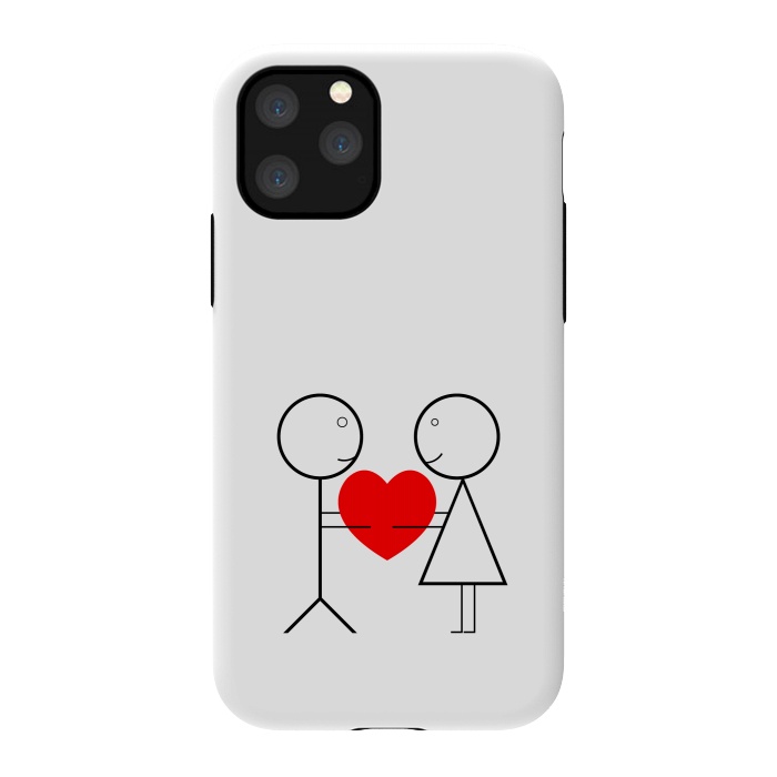 iPhone 11 Pro StrongFit stick figure love by TMSarts