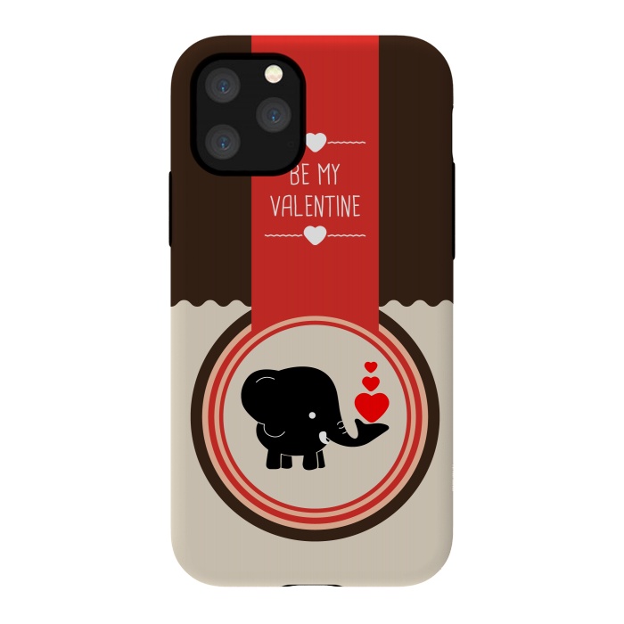 iPhone 11 Pro StrongFit be valentine elephant by TMSarts