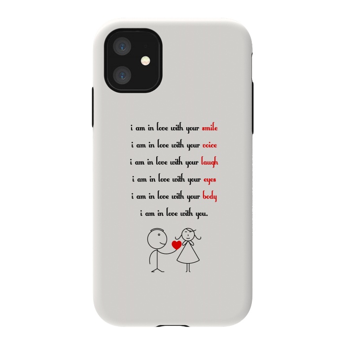 iPhone 11 StrongFit love with you by TMSarts