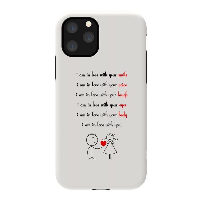 iPhone 11 Pro StrongFit love with you by TMSarts