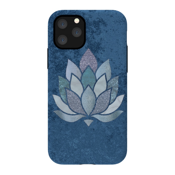 iPhone 11 Pro StrongFit Precious Blue Lotus Flower 2 by Andrea Haase