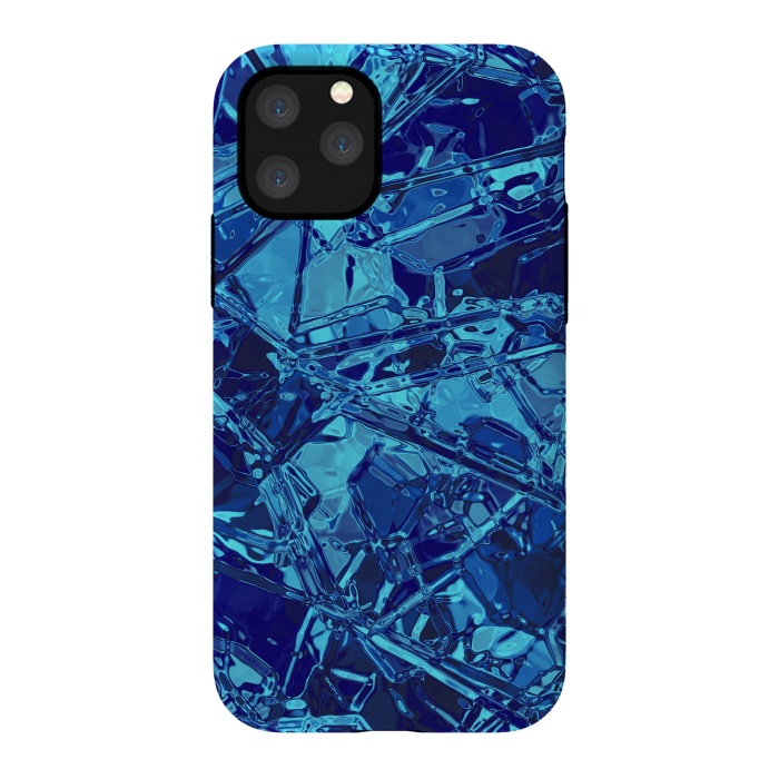 iPhone 11 Pro StrongFit Blue Stained Glass 2 by Andrea Haase