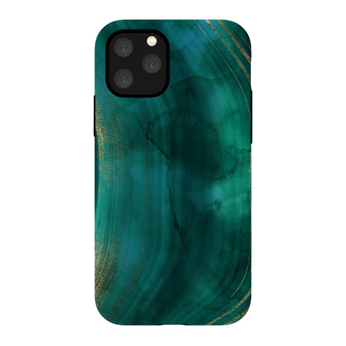 iPhone 11 Pro StrongFit Green Malachite Marble Texture by  Utart
