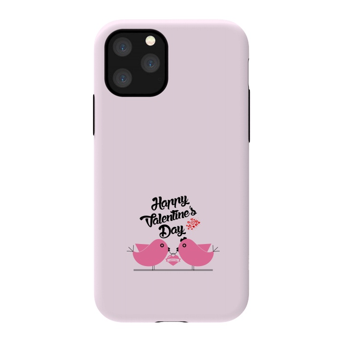 iPhone 11 Pro StrongFit pink couple birds by TMSarts