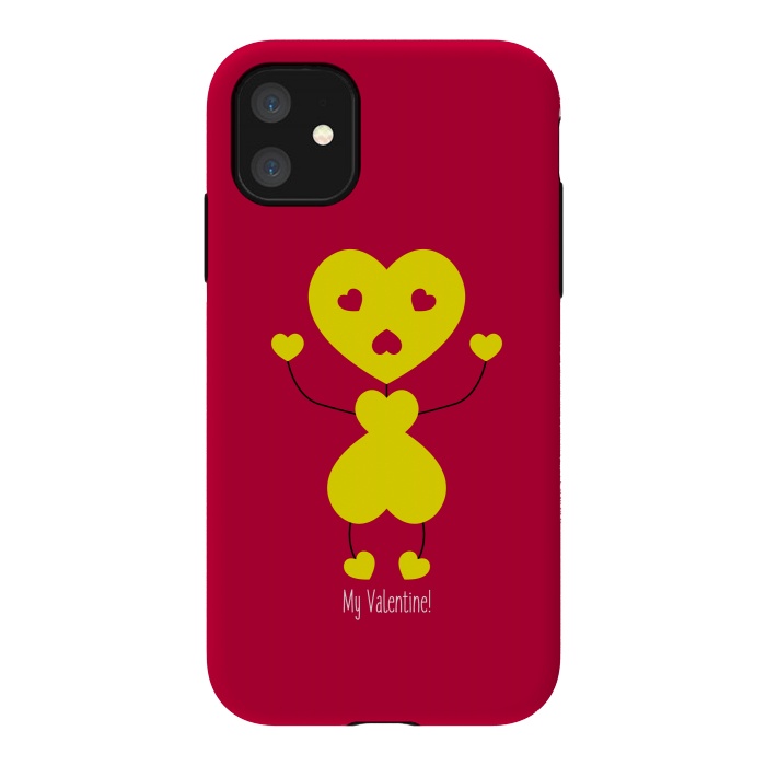 iPhone 11 StrongFit bee my valentine by TMSarts