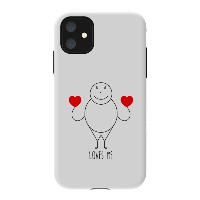 iPhone 11 StrongFit fat strickmans heart by TMSarts