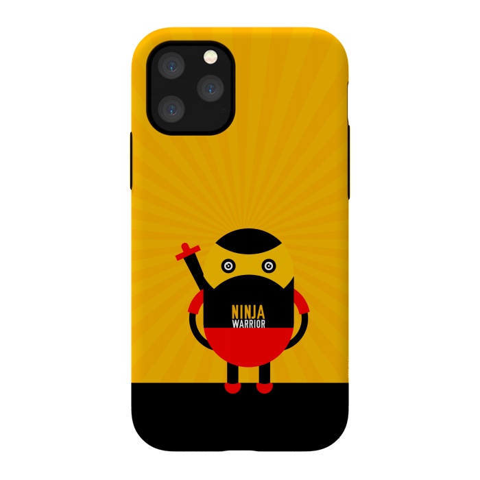 iPhone 11 Pro StrongFit ninja warrior yellow by TMSarts