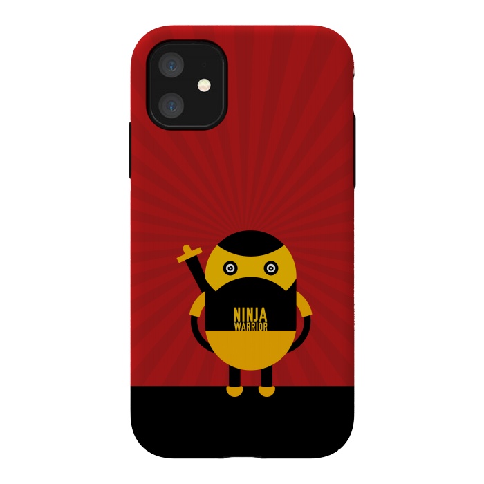iPhone 11 StrongFit ninja warrior red by TMSarts