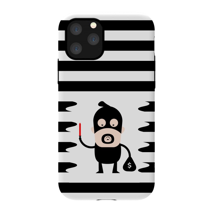 iPhone 11 Pro StrongFit cartoon thief by TMSarts