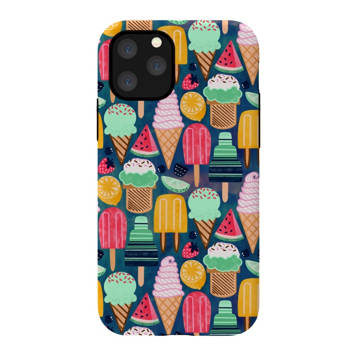 iPhone 11 Pro StrongFit Yum-Summer Ice Cream  by Tigatiga