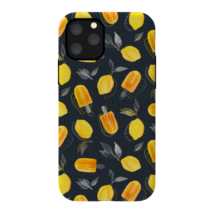 iPhone 11 Pro StrongFit Fresh Lemons & Frozen Pops by Micklyn Le Feuvre