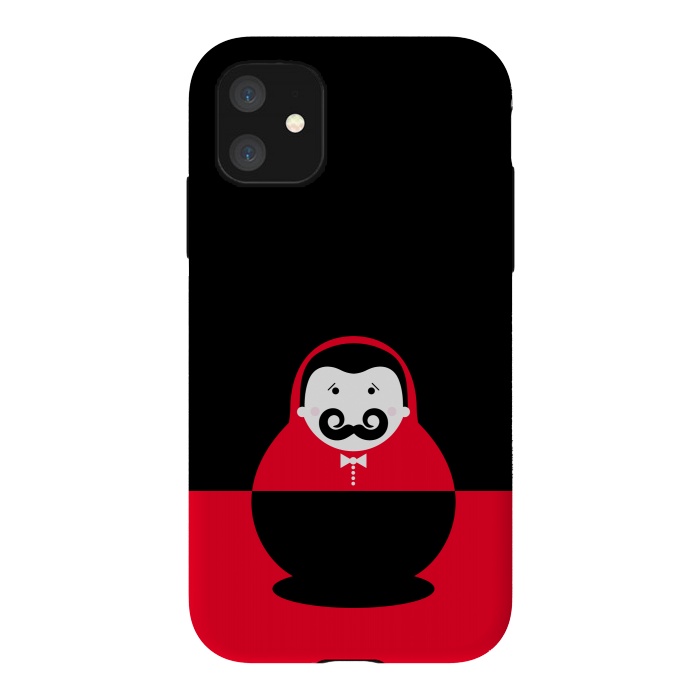 iPhone 11 StrongFit baby with mustache by TMSarts