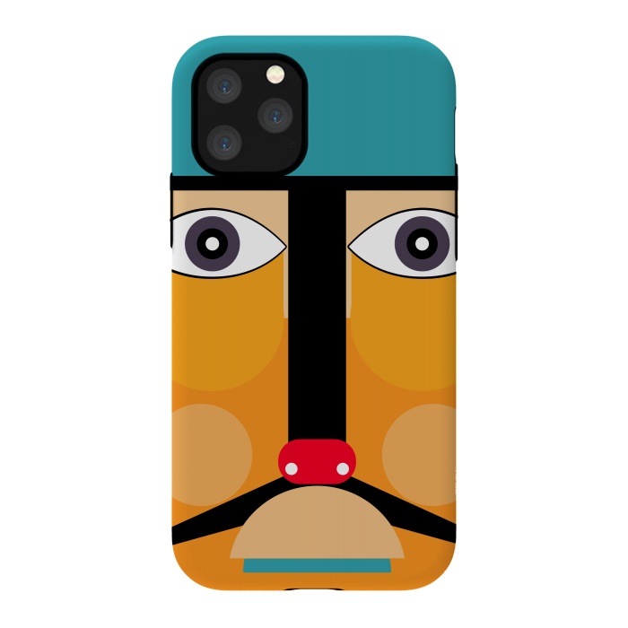 iPhone 11 Pro StrongFit geometry tribal face by TMSarts