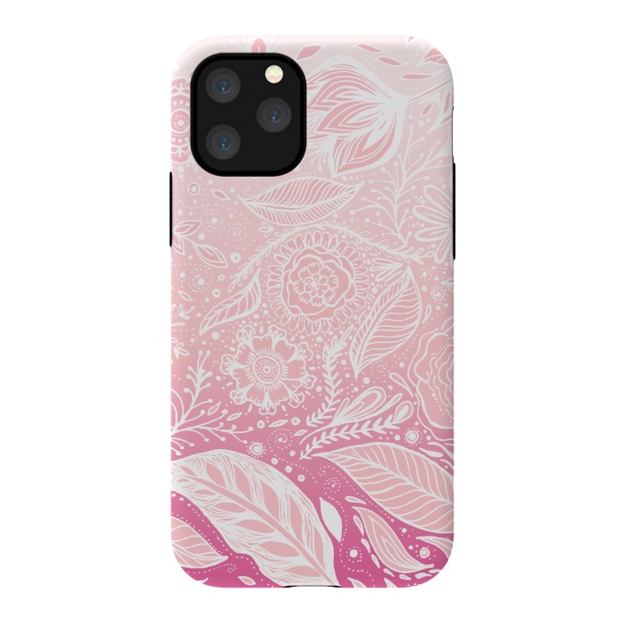 iPhone 11 Pro StrongFit Pink Fade by Rose Halsey