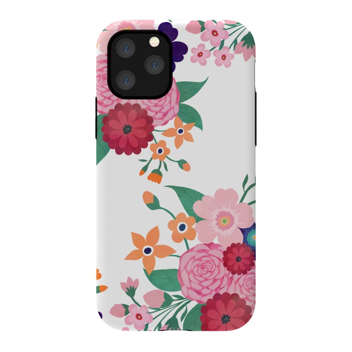 iPhone 11 Pro StrongFit Pretty summer flowers design  by InovArts