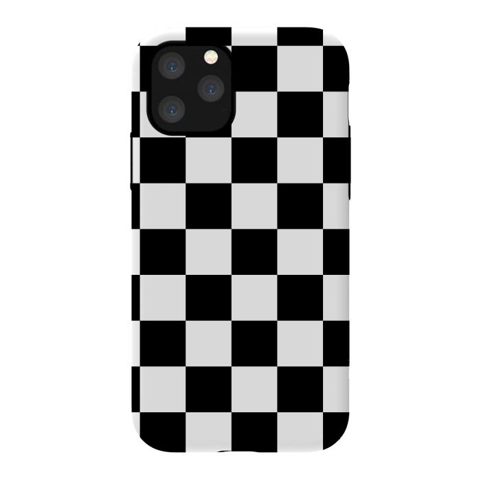 iPhone 11 Pro StrongFit black and white checkered  by TMSarts