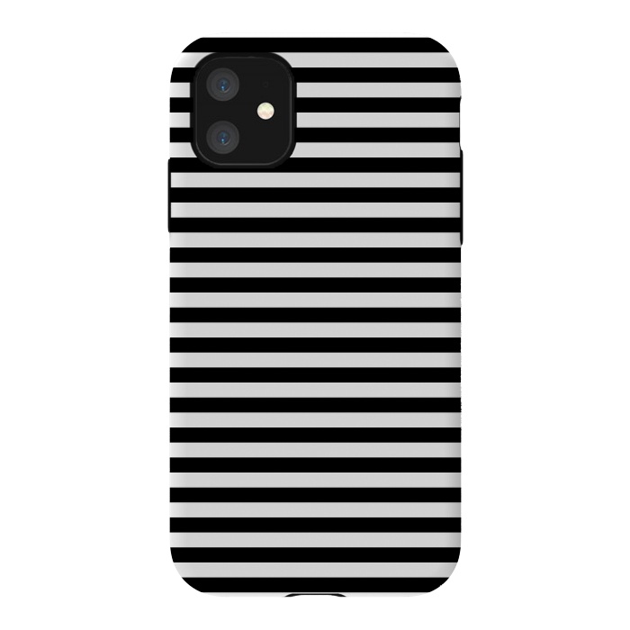 iPhone 11 StrongFit black white horizontal  by TMSarts