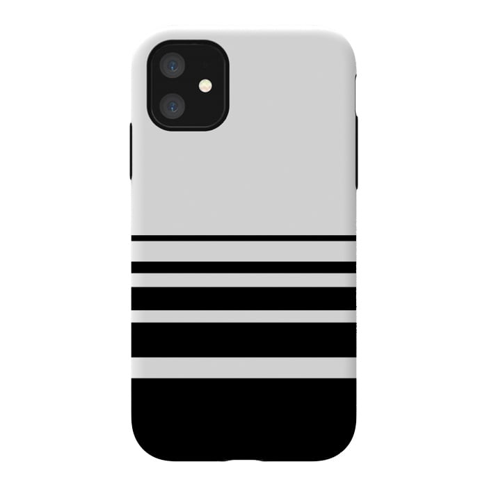 iPhone 11 StrongFit black and white steps by TMSarts