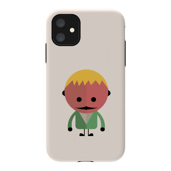iPhone 11 StrongFit colorful alien kid by TMSarts