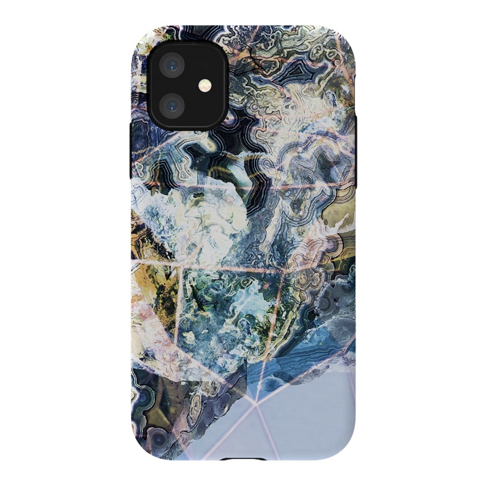 iPhone 11 StrongFit Precious geode stone by Oana 