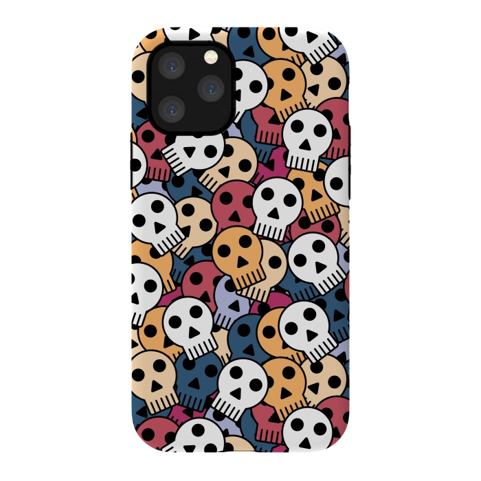 iPhone 11 Pro StrongFit halloween funky skulls by TMSarts