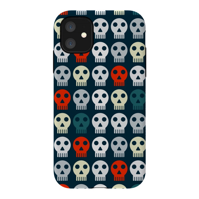 iPhone 11 StrongFit retro skull pattern by TMSarts