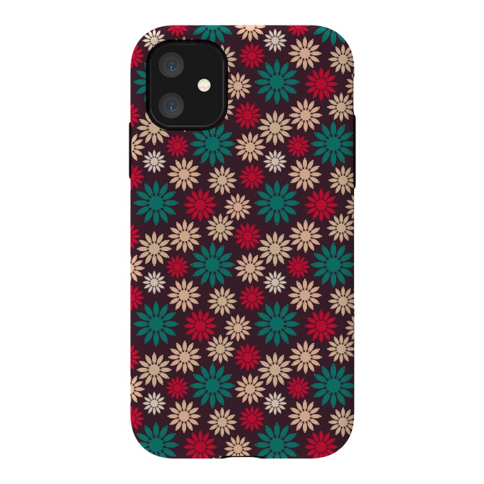iPhone 11 StrongFit geometric sunflowers by TMSarts