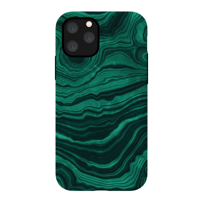 iPhone 11 Pro StrongFit Green Malachite Marble Gem by  Utart