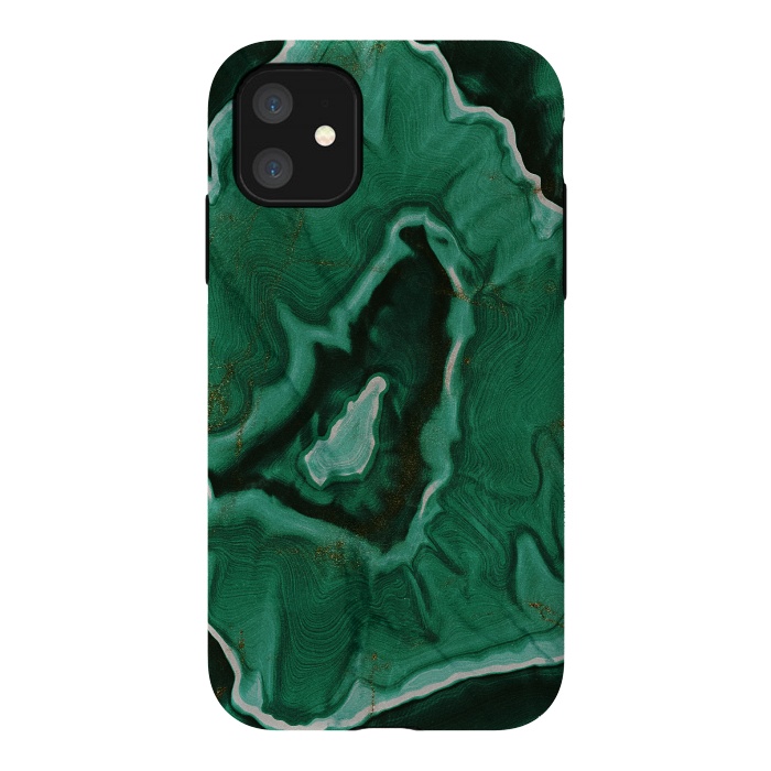 iPhone 11 StrongFit Green Agate Marble Malachite by  Utart