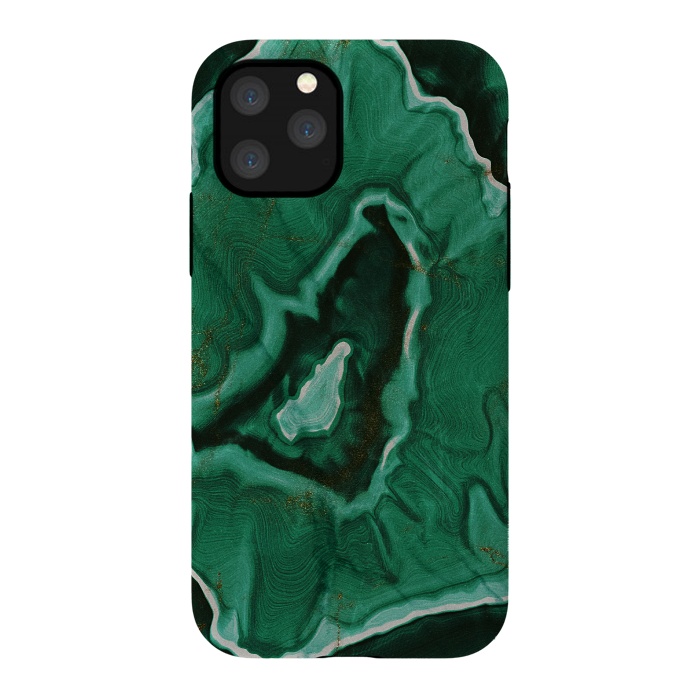 iPhone 11 Pro StrongFit Green Agate Marble Malachite by  Utart