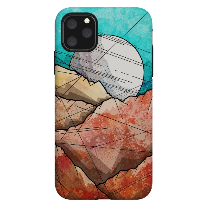 iPhone 11 Pro Max StrongFit Copper rocks under the moon by Steve Wade (Swade)
