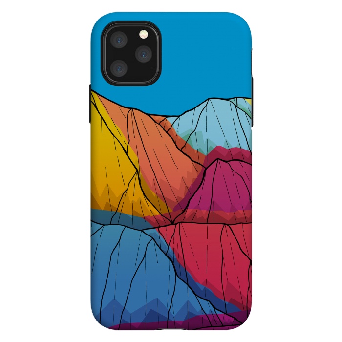 iPhone 11 Pro Max StrongFit Colour outside the mountains by Steve Wade (Swade)