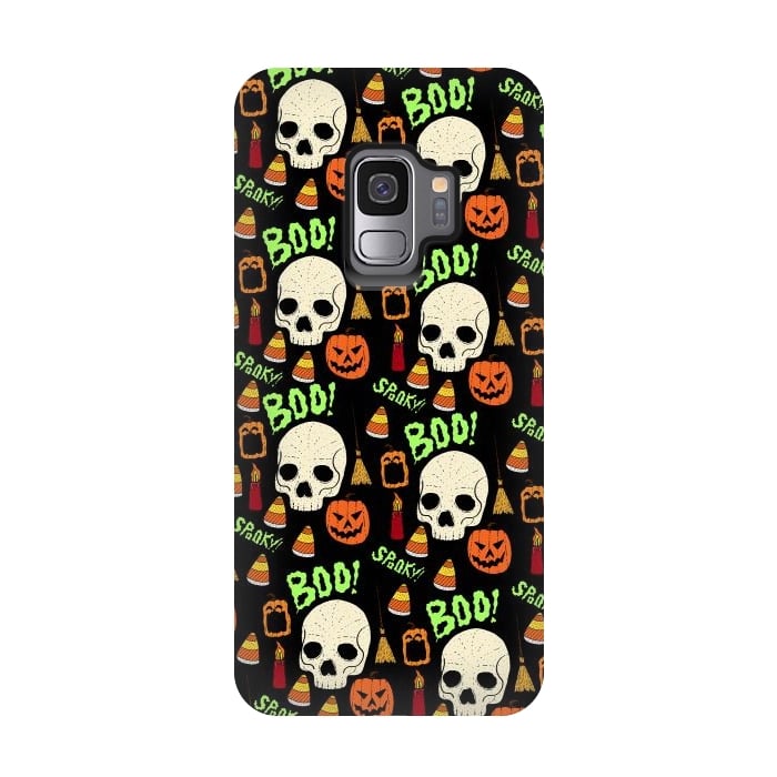 Galaxy S9 StrongFit Halloween pattern by Steve Wade (Swade)